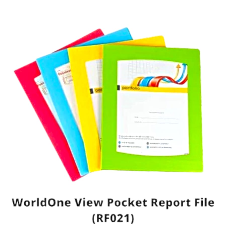 WorldOne View Pocket Report File (RF021) - Pack of 1